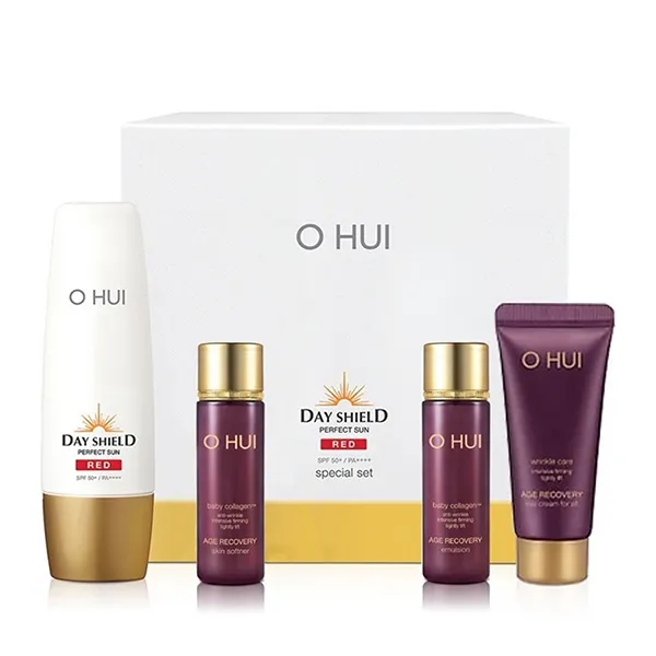 Set Chăm Sóc Da Ohui Day Shield Perfect Sun Red SPF50+/PA++++ Special Set 4 Món - Mỹ phẩm - Vua Hàng Hiệu