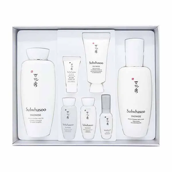 Set Nước Hoa Hồng Sữa Dưỡng Sulwhasoo Trắng 7 Món