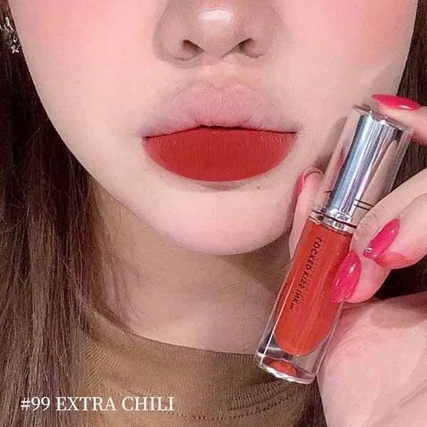 Son Kem MAC Locked Kiss Ink 24HR Lipcolour 99 Extra Chili Màu Đỏ Gạch