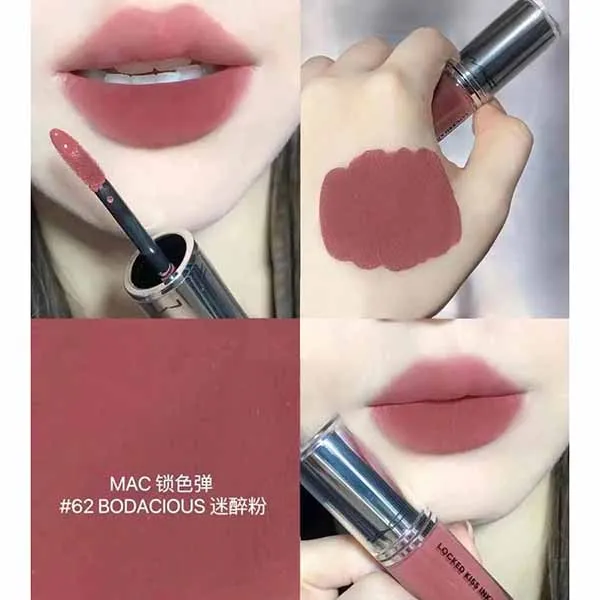 Son Kem MAC Locked Kiss Ink 24HR Lipcolour 62 Bodacious Màu Hồng Khô - 4