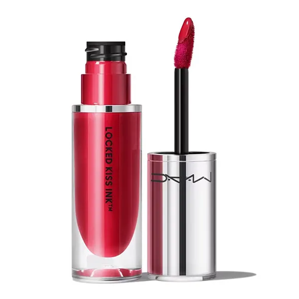 Son Kem MAC Locked Kiss Ink 24HR Lipcolour 77 Gossing Màu Hồng Đỏ - Son Môi - Vua Hàng Hiệu