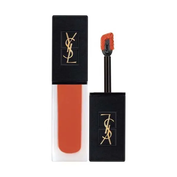 Son Kem Yves Saint Laurent YSL Tatouage Couture Velvet Cream Liquid Lipstick 221 Play In Coral Màu Cam Cháy - Son Môi - Vua Hàng Hiệu