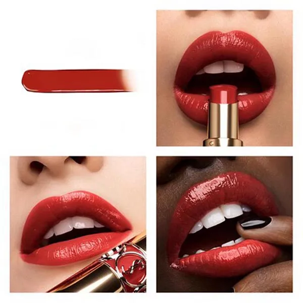 Son Yves Saint Laurent YSL Rouge Volupte Shine Lipstick Balm 131 Chili Morocco Màu Đỏ Gạch