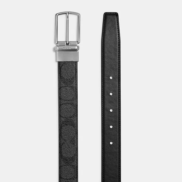 Thắt Lưng Nam Coach Signature Mod Plaque Harness Cut To Size Reversible Belt F65242 Màu Đen - Thắt lưng - Vua Hàng Hiệu