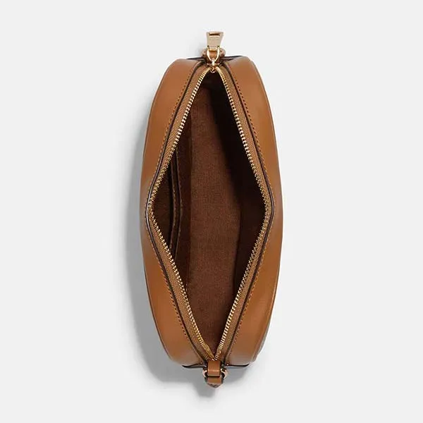 Túi Cầm Tay Coach Jamie Wristlet In Signature Canvas CA718 Màu Vàng Nâu