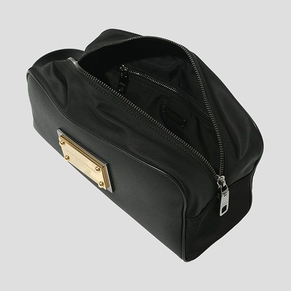 Túi Cầm Tay Dolce & Gabbana D&G Black Leather With Logo BT0985 AD447 Màu Đen - 3