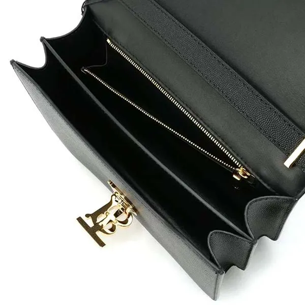 Túi Đeo Chéo Burberry Medium Grainy Leather TB Bag Black Màu Đen - Túi xách - Vua Hàng Hiệu