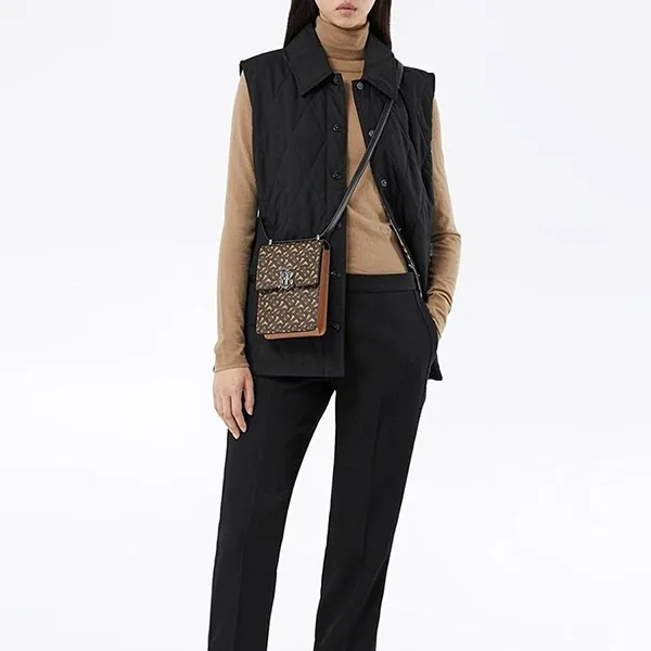 Túi Đeo Chéo Unisex Burberry Robin Monogram-Print Crossbody Bag Màu Nâu - Túi xách - Vua Hàng Hiệu