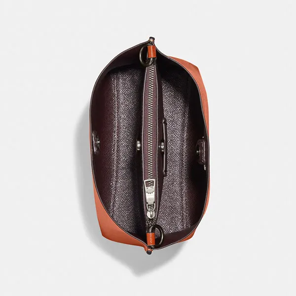 Túi Đeo Chéo Nữ Coach Mollie Bucket Bag 22 CB901 Màu Cam Cháy