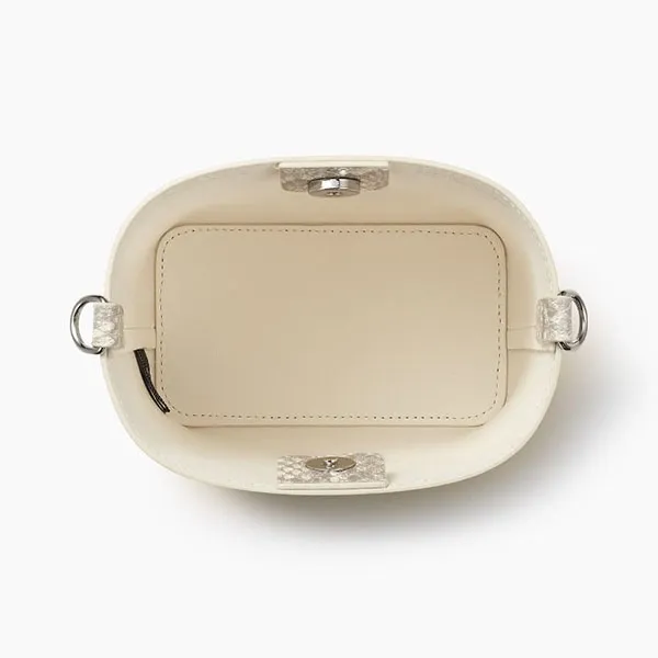 Túi Đeo Chéo Find Kapoor Mini Pingo Bag Python Chain Set FBPG12YCAIV Họa Tiết Da Rắn Màu Kem