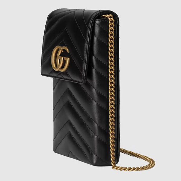 Túi Đeo Chéo Gucci GG Marmont Matelassé Mini Black Leather ‎672251-DTDHT-1000 Màu Đen - 3