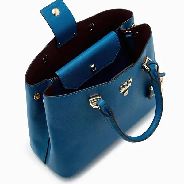 Túi Đeo Chéo Lyn Athena Re-Edit Top Handle L Handbags LL22WBF293 Màu Xanh Blue - Túi xách - Vua Hàng Hiệu