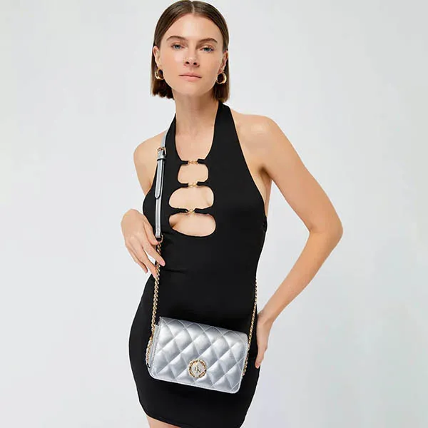 Túi Đeo Chéo Lyn Cayla M Crossbody Bags LL23CBF067 Màu Bạc