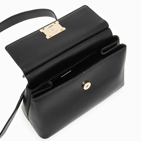 Túi Đeo Chéo Lyn Cedar Top Handle M Handbags LL23CBS060 Màu Đen