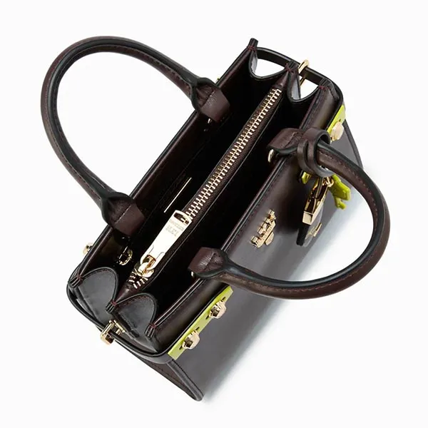 Túi Đeo Chéo Lyn Fineness Re-Edit Top Handle S Handbags LL22WBF296 Màu Nâu