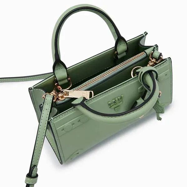 Túi Đeo Chéo Lyn Fineness Re-Edit Top Handle XS Handbags LL22WBF297 Màu Xanh Green
