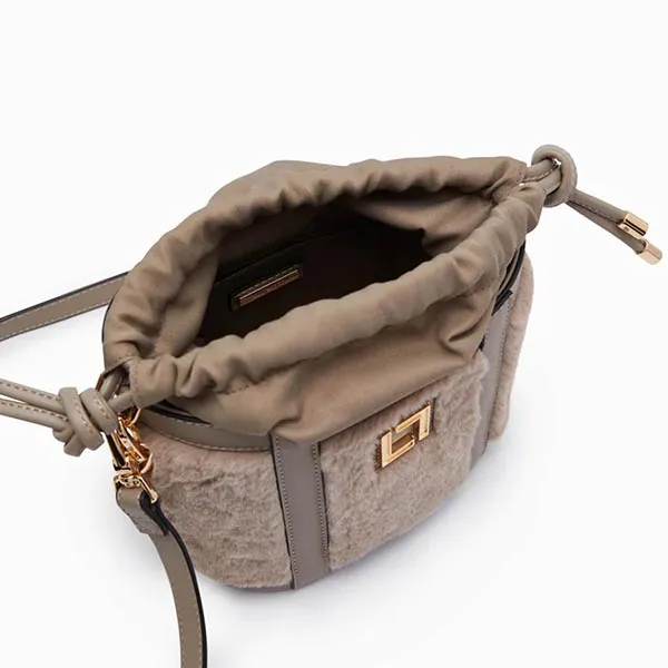Túi Đeo Chéo Lyn Frosty Bucket Bags LL22WBF280 Màu Nâu