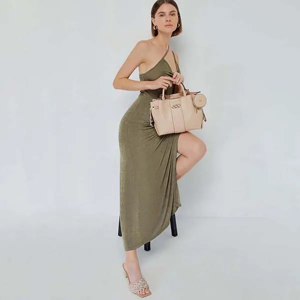 Túi Đeo Chéo Lyn Peyton L Handbags LL23CBF073 Màu Be