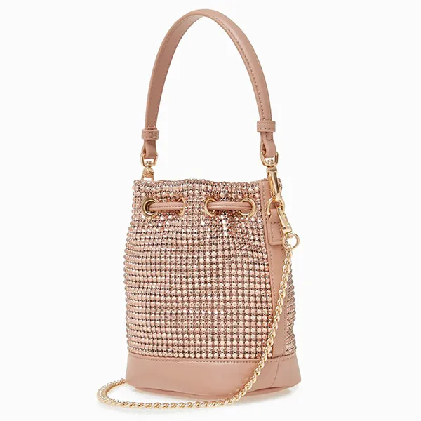 Túi Đeo Chéo Lyn Regina Crystal Bucket Bags LL23CBF028 Màu Hồng