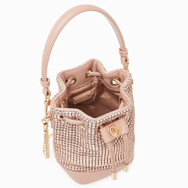 Túi Đeo Chéo Lyn Regina Crystal Bucket Bags LL23CBF028 Màu Hồng