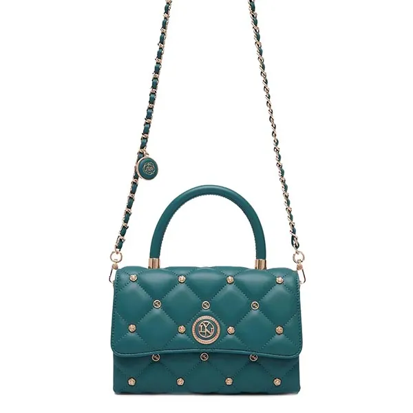 Túi Đeo Chéo Lyn Roseroma Stud Handbags LL23CBF173 Màu Xanh