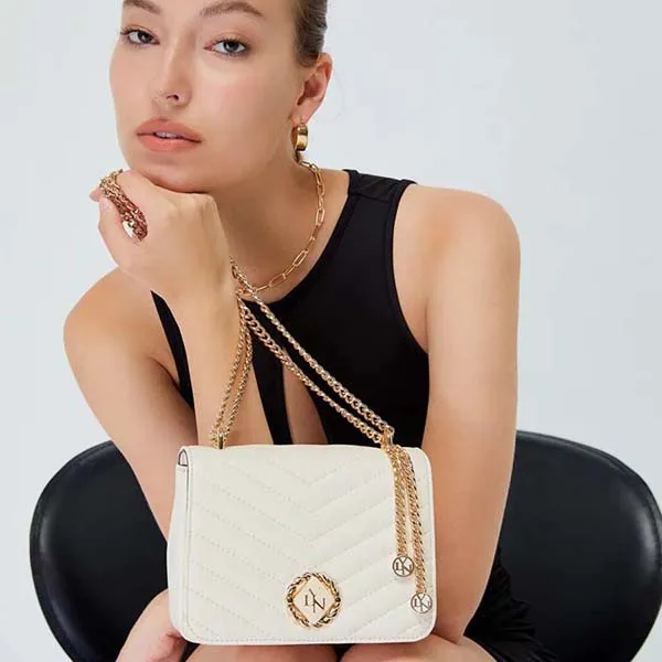 Túi Đeo Chéo Lyn Sesia S Crossbody Bags LL23CBF080 Màu Trắng - Túi xách - Vua Hàng Hiệu