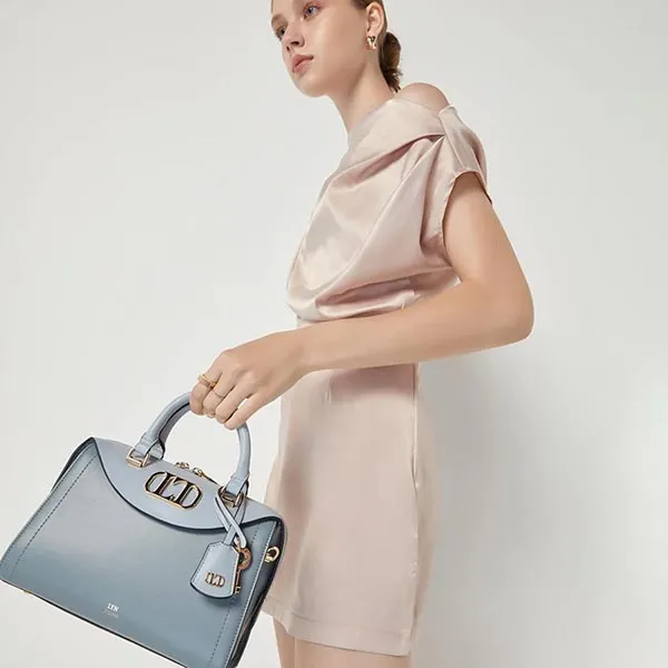 Túi Đeo Chéo Lyn Teramo Top Handle Handbags LL22FBF159 Màu Xanh Blue - Túi xách - Vua Hàng Hiệu