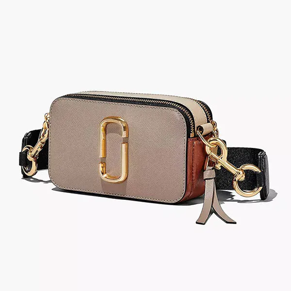 Túi Đeo Chéo Marc Jacobs The Snapshot Crossbody Bag Cement Multi Màu Nâu - Túi xách - Vua Hàng Hiệu