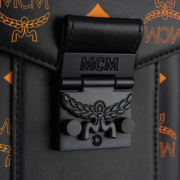 Túi Đeo Chéo MCM Vallarta Orange Color Splash Logo MMRBASX04O9001 Màu Đen - Túi xách - Vua Hàng Hiệu