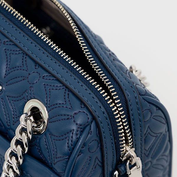Túi Đeo Chéo Michael Kors MK Blaire Extra-Small Duffle Crossbody Bag Màu Xanh Đậm - 3