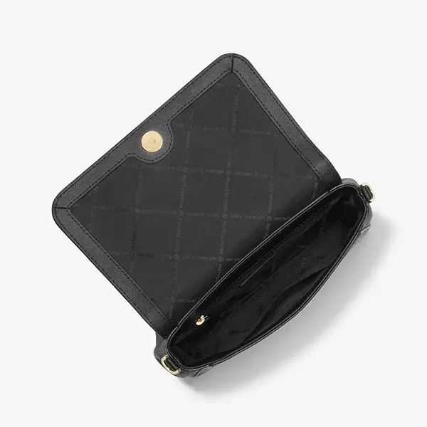 Túi Đeo Chéo Michael Kors MK Medium Logo Convertible Crossbody Bag Màu Đen