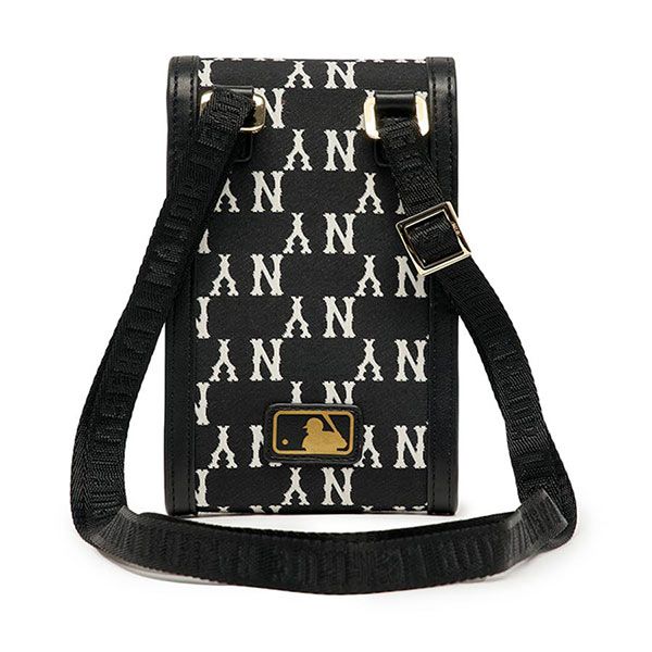 Túi Đeo Chéo MLB Kids Classic Monogram Jacquard Cell Phone Bag 7ACRM033N-50BKS Màu Đen - 3