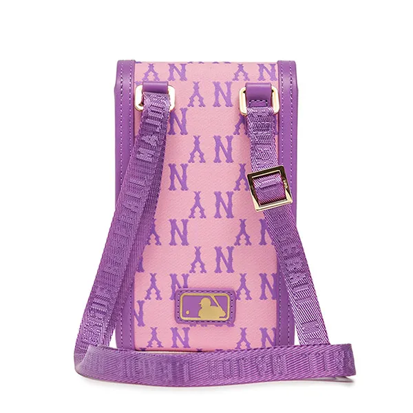 Túi Đeo Chéo MLB Kids Classic Monogram Jacquard Cell Phone Bag 7ACRM033N-50PKS Màu Tím