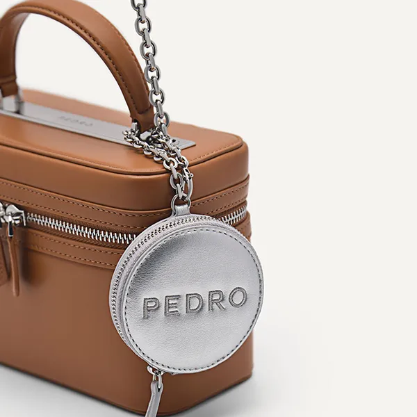 Túi Đeo Chéo Nữ Pedro Ari Boxy Shoulder Bag - Camel 76390057-2 Màu Nâu
