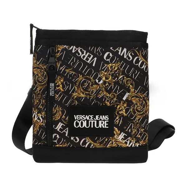 Túi Đeo Chéo Versace Jeans Couture Logo Màu Đen Vàng