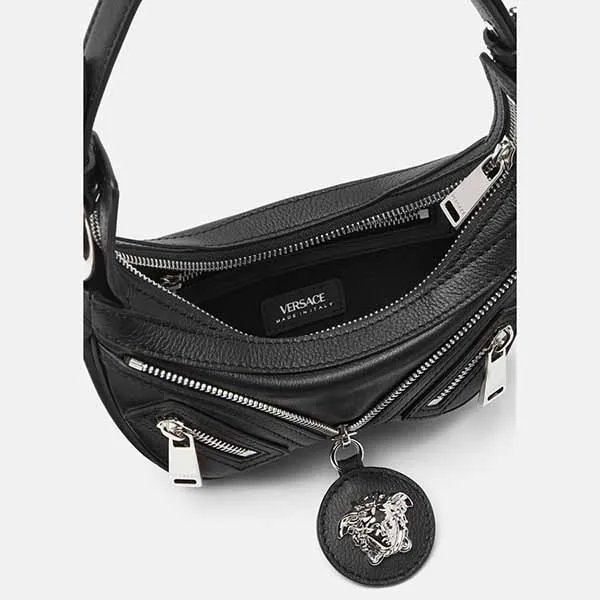 Túi Đeo Chéo Versace Repeat Medusa Mini Top-Handle Bag Màu Đen