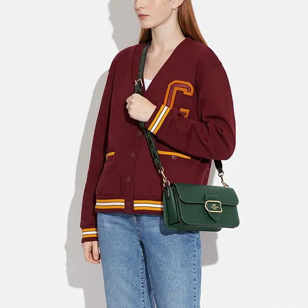 Túi Đeo Vai Coach Morgan Shoulder Bag CE561 Màu Xanh Lá - Túi xách - Vua Hàng Hiệu