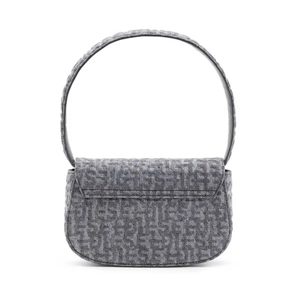 Túi Đeo Vai Diesel 1DR Shoulder Bag Leather X08396P5142 Màu Xám - Túi xách - Vua Hàng Hiệu