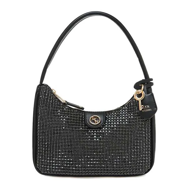 Túi Đeo Vai Lyn Regina Crystal Shoulder Bags LL23CBF024 Màu Đen
