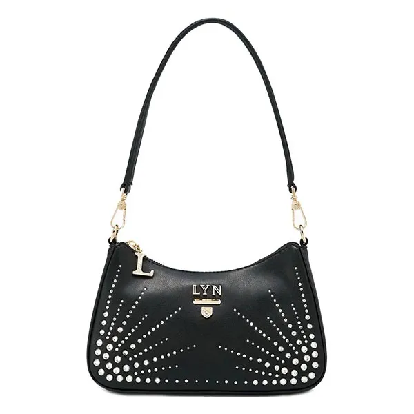 Túi Đeo Vai Lyn Tricia Crystal Shoulder Bags Logo LL22WBF273 Màu Đen