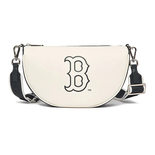 Túi Đeo Vai MLB Mini PU Boston Red Sox 3ACRS033N-43IVS Màu Đen Trắng