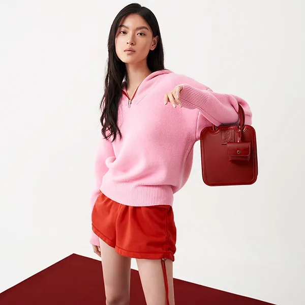 Túi Tote Charles & Keith CNK Disney Zootopia Judy Hopps Structured 30782054 Màu Đỏ