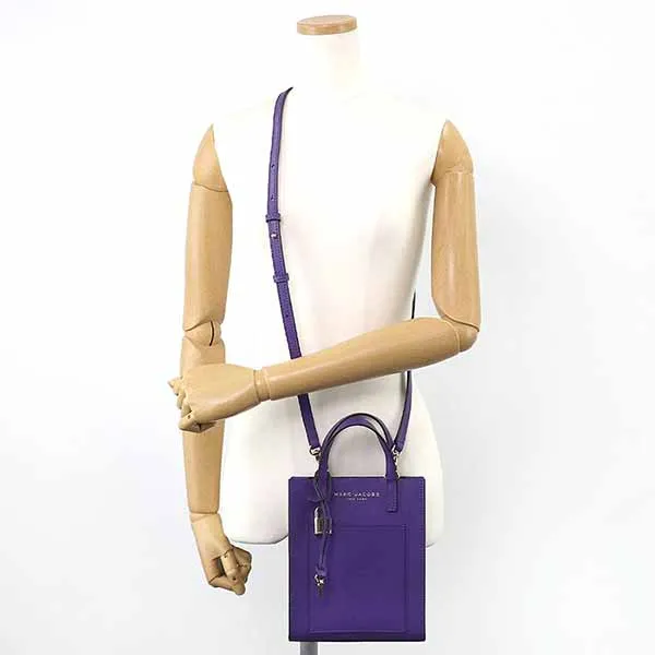 Túi Tote Marc Jacobs Micro Grind Satchel Tote Bag Heliotrope H001L03FA22 522 Màu Tím - Túi xách - Vua Hàng Hiệu