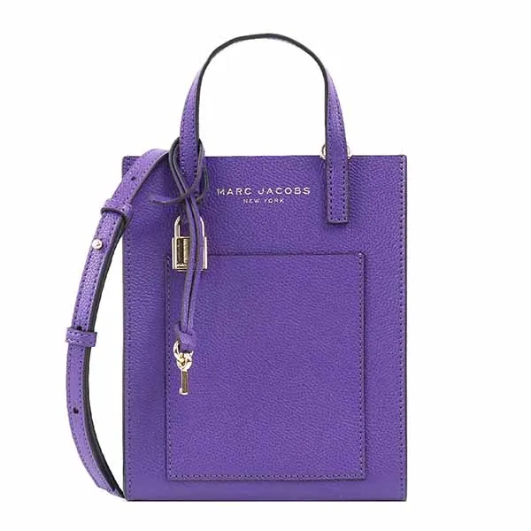 Túi Tote Marc Jacobs Micro Grind Satchel Tote Bag Heliotrope H001L03FA22 522 Màu Tím - Túi xách - Vua Hàng Hiệu