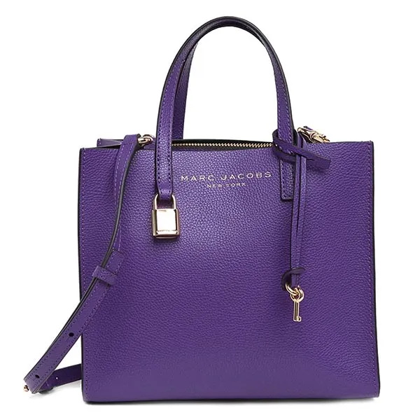 Túi Tote Marc Jacobs Mini Grind Deep Purple Purse Màu Tím
