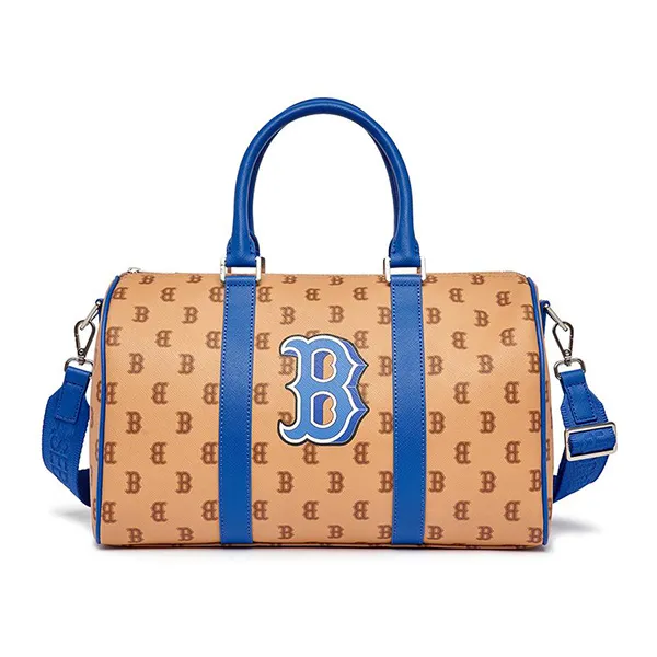 Túi Trống MLB Dia Poritiv Coated Canvas Rich Boston Red Sox 3ABWM013N-43SAS Màu Kem Nâu Size M