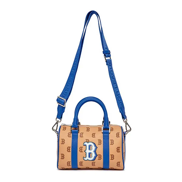 Túi Trống MLB Dia Poritiv Coated Canvas Rich Boston Red Sox 3ABWS023N-43SAS Màu Kem Nâu Size S