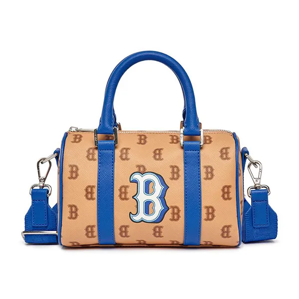 Túi Trống MLB Dia Poritiv Coated Canvas Rich Boston Red Sox 3ABWS023N-43SAS Màu Kem Nâu Size S