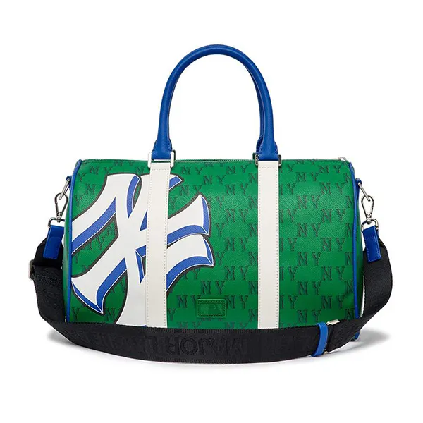 Túi Trống MLB Dia Poritiv Coated Canvas Rich New York Yankees 3ABWM013N-50GNM Màu Xanh Green Size M