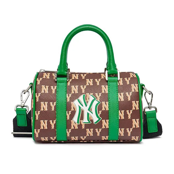 Túi Trống MLB Dia Poritiv Coated Canvas Rich New York Yankees 3ABWS023N-50BRD Màu Nâu Size S